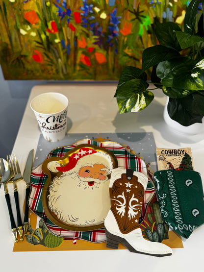 Cowboy Christmas Kids Setting