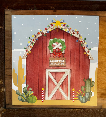 Cowboy Christmas Kids Setting